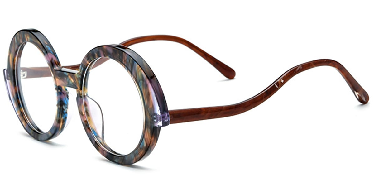 Acetate Round Frame F6402
