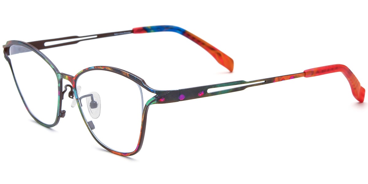 Titanium Cat Eye Frame F8125