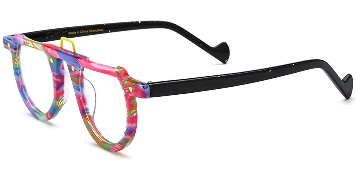Acetate Geometric Frame F7403