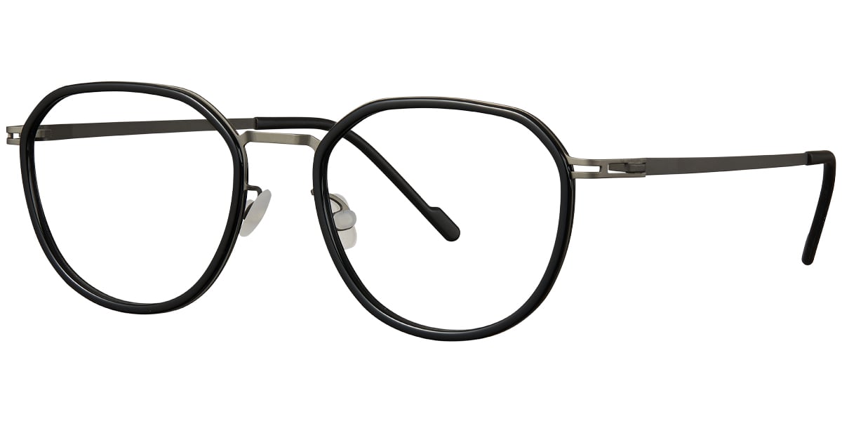 Acetate Metal Square Frame F5888