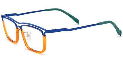 Acetate Titanium Rectangle Frame F6719
