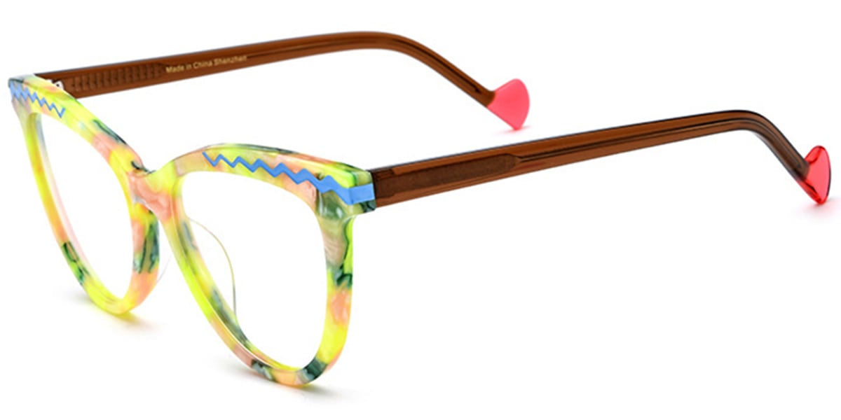 Acetate Cat Eye Frame F6714