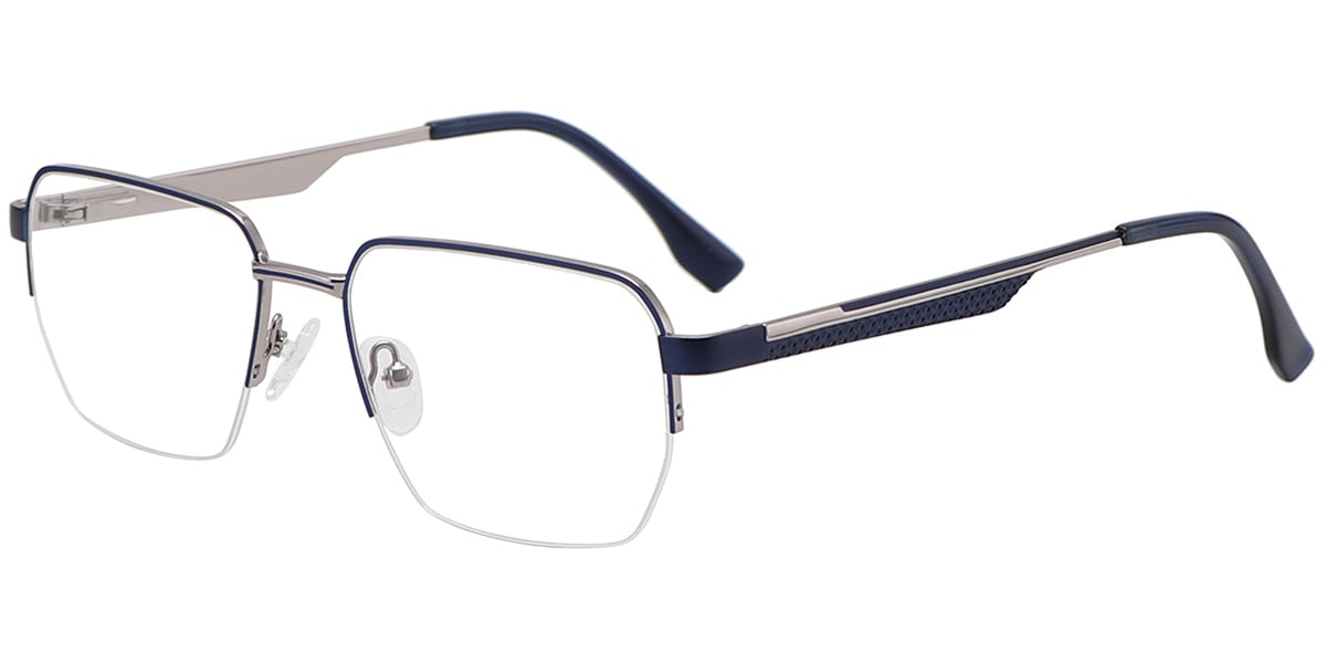 Acetate Metal Square Frame F9022