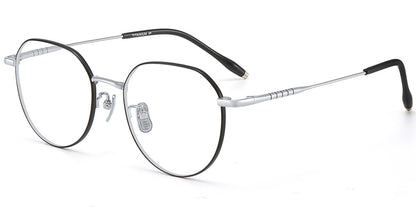 Acetate Titanium Geometric Frame F9450
