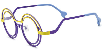 Titanium Round Frame F6784