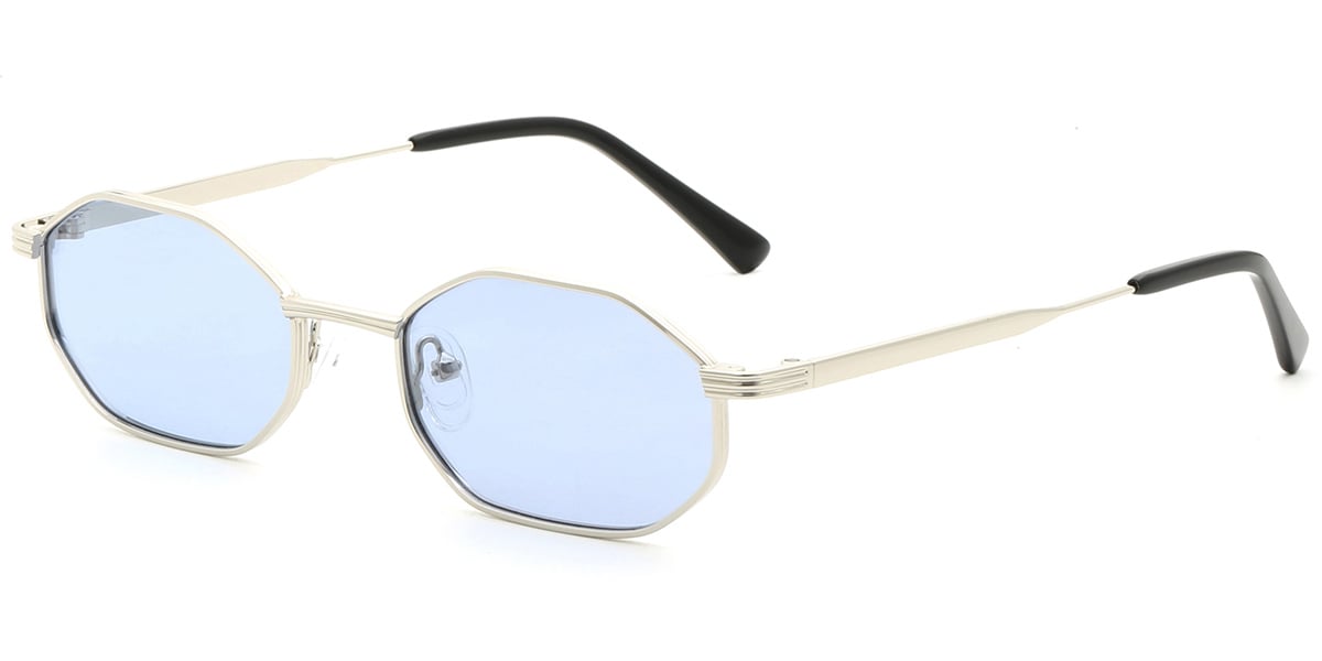 Acetate Metal Geometric Sunglasses SG9353