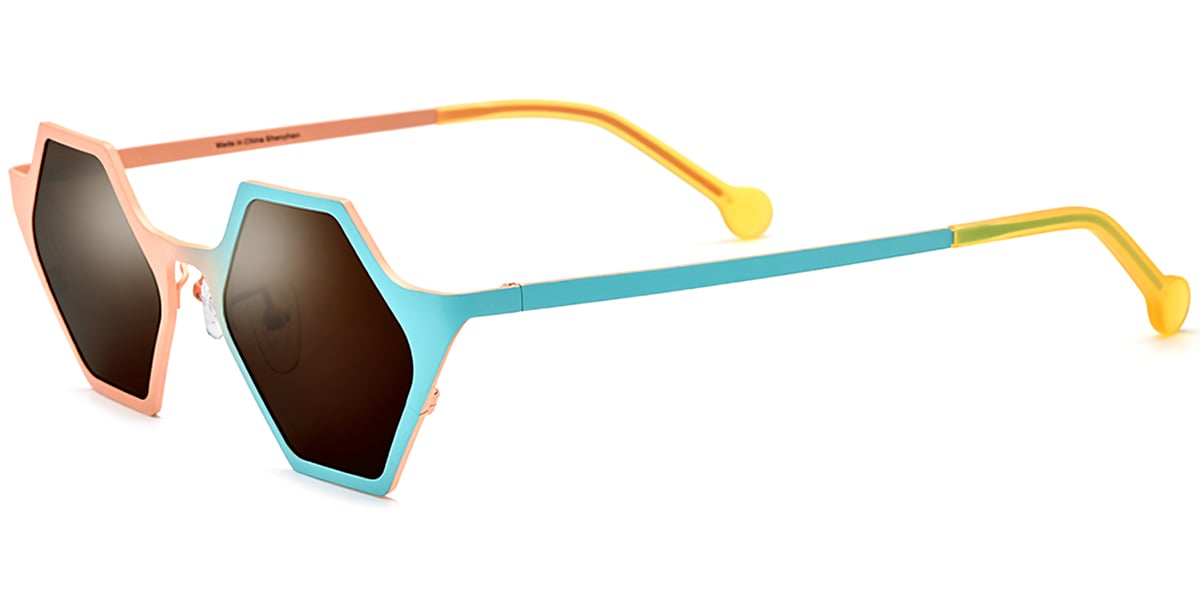 Titanium Geometric Sunglasses SG7333