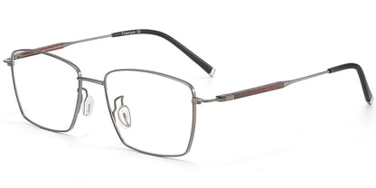 Acetate Titanium Rectangle Frame F9449