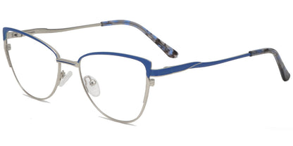 Acetate Metal Cat Eye Frame F9015