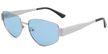 Acetate Metal Geometric Sunglasses SG9361