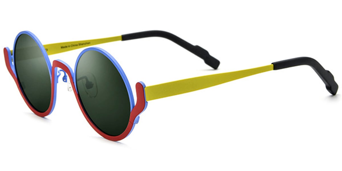 Titanium Round Sunglasses SG6777