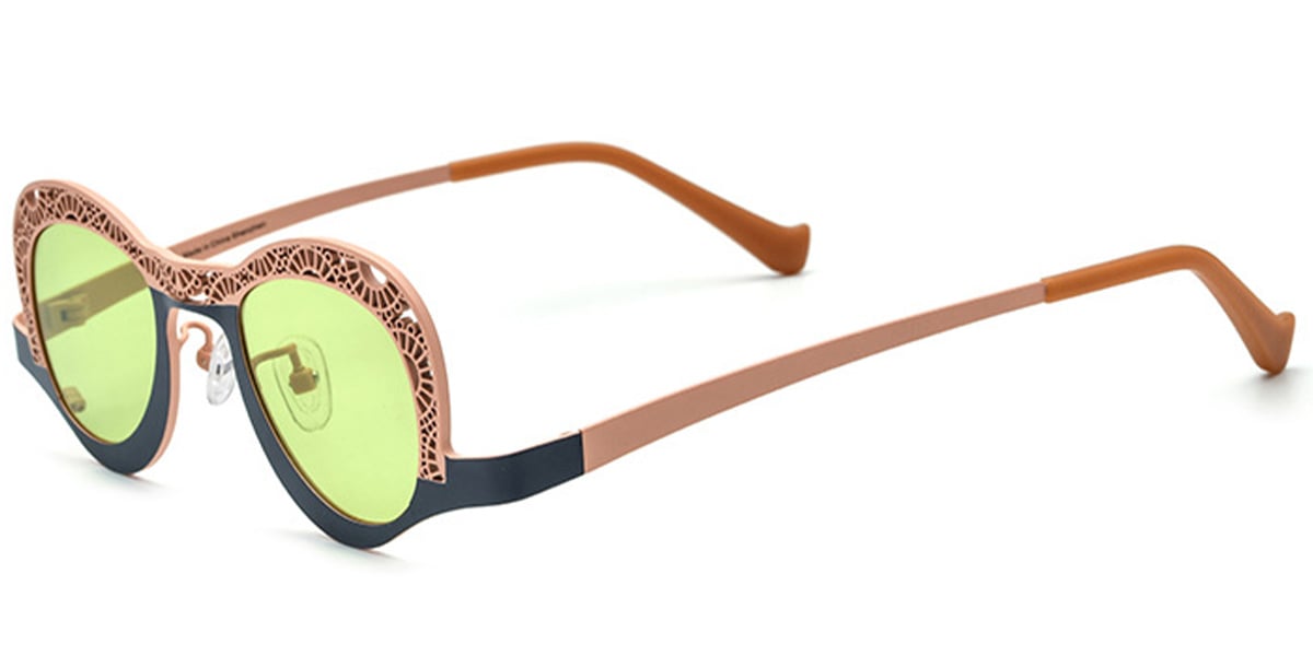 Titanium Geometric Sunglasses SG7016
