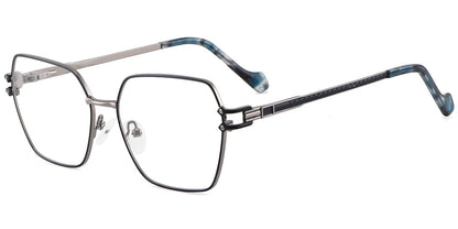 Acetate Metal Square Frame F8747