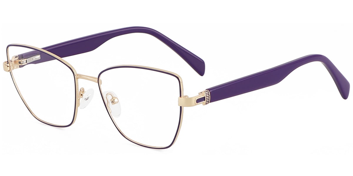 Acetate Metal Square Frame F8878