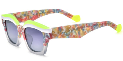 Acetate Geometric Sunglasses SG5817