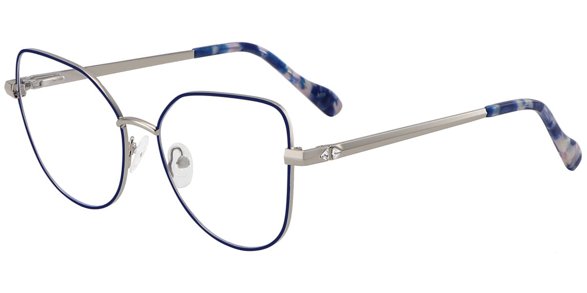 Acetate Metal Cat Eye Frame F8749