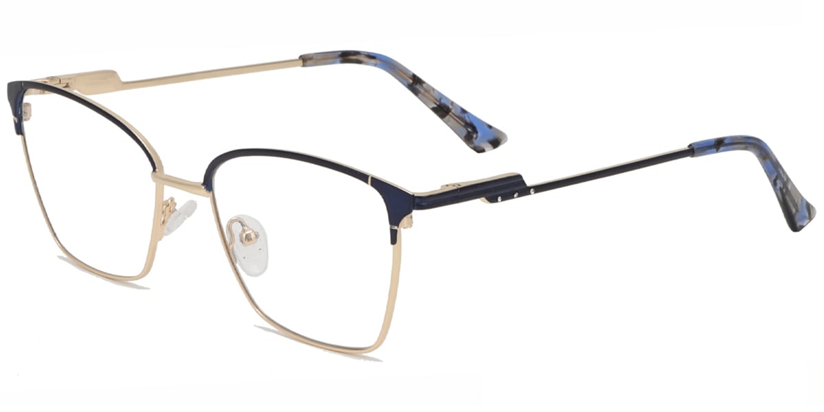 Acetate Metal Square Frame F9014