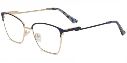 Acetate Metal Square Frame F9014
