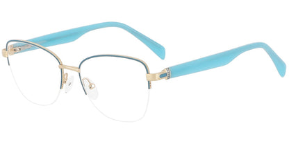 Acetate Metal Oval Frame F8876