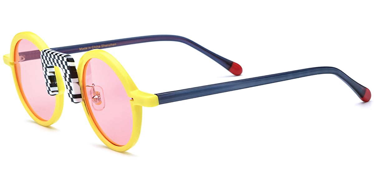 Acetate Round Sunglasses SG7297