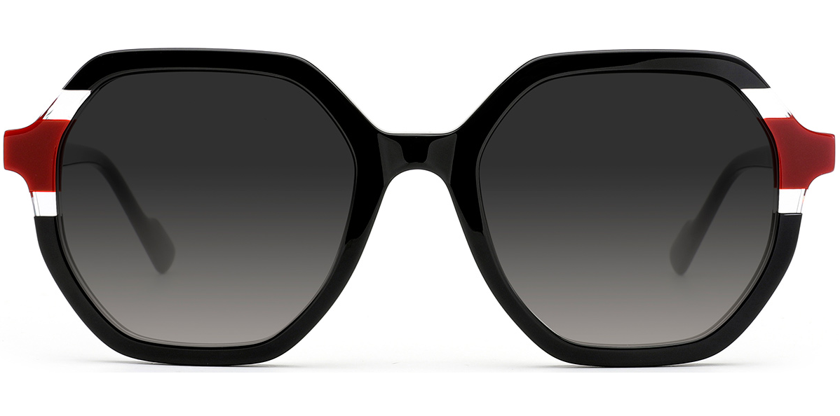 Acetate Geometric Sunglasses SG7251