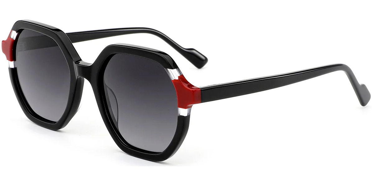 Acetate Geometric Sunglasses SG7251