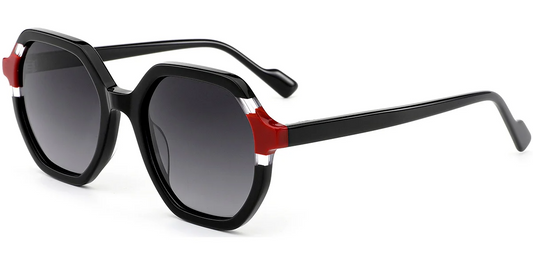 Acetate Geometric Sunglasses SG7251