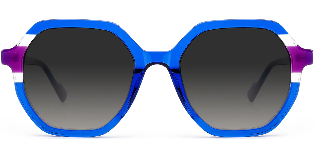 Acetate Geometric Sunglasses SG7251