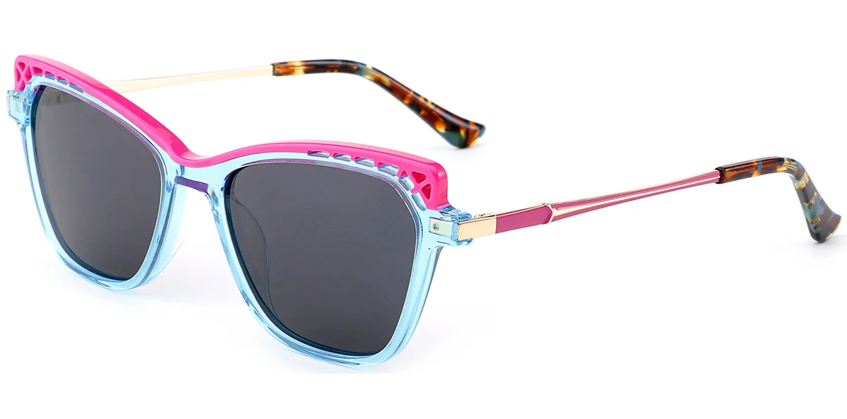 Lunettes de soleil œil de chat en acétate SG7595