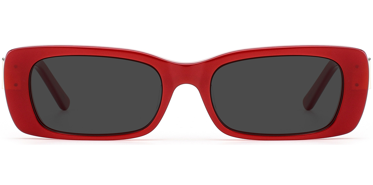 Rechteckige Acetat-Sonnenbrille SG7582