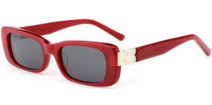 Rechteckige Acetat-Sonnenbrille SG7582