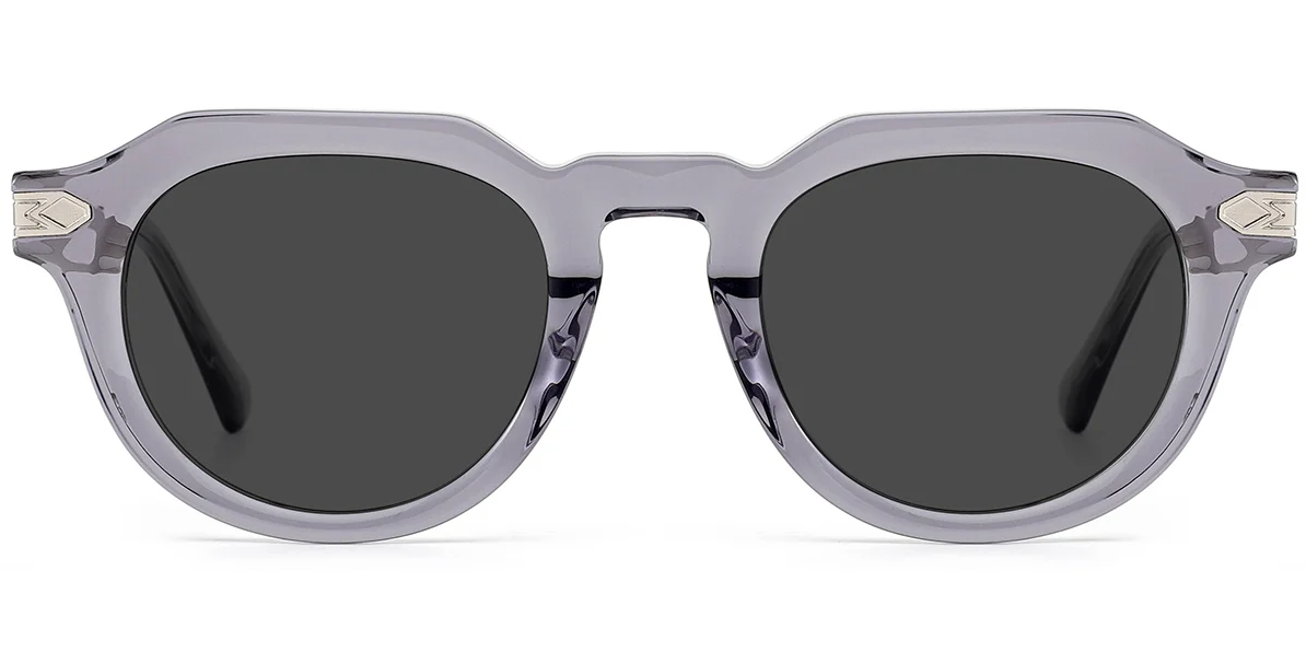 Ovale Acetat-Sonnenbrille SG7871