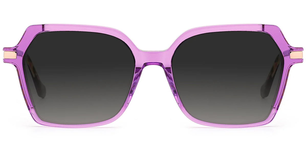 Lunettes de soleil carrées en acétate SG7862