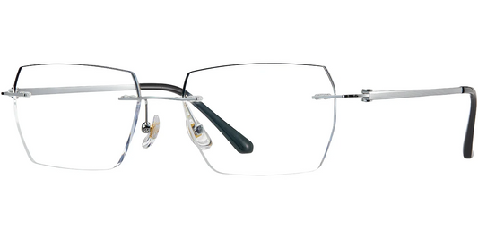 Metal Rectangle Rimless F7766