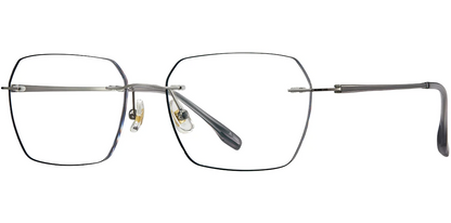 Titanium Square Rimless Frame F7782