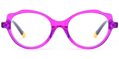 Kid's Acetate Oval Cat Eye Frame F7104