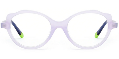 Kid's Acetate Oval Cat Eye Frame F7104