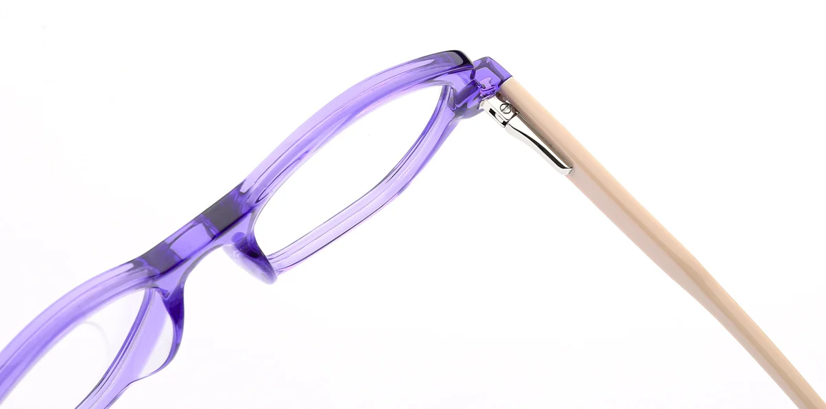 Monture géométrique en acétate pour enfant F7108