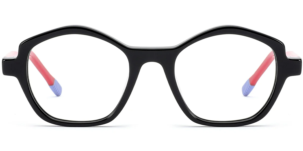 Monture géométrique en acétate pour enfant F7108