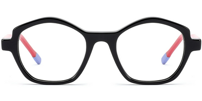 Monture géométrique en acétate pour enfant F7108