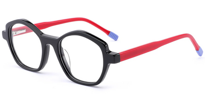 Monture géométrique en acétate pour enfant F7108