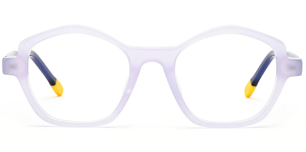 Monture géométrique en acétate pour enfant F7108