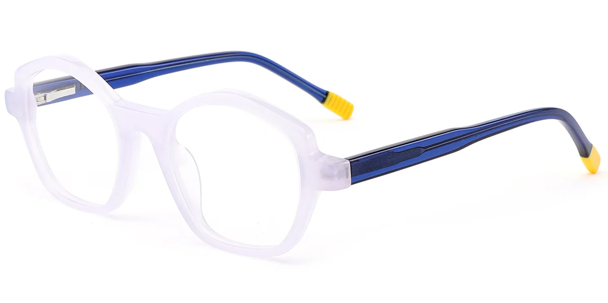 Monture géométrique en acétate pour enfant F7108