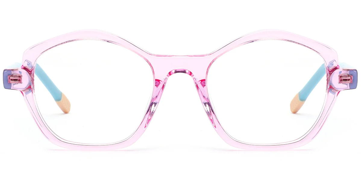 Monture géométrique en acétate pour enfant F7108