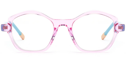 Monture géométrique en acétate pour enfant F7108