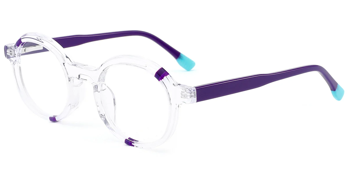 Monture ovale en acétate pour enfant F7112