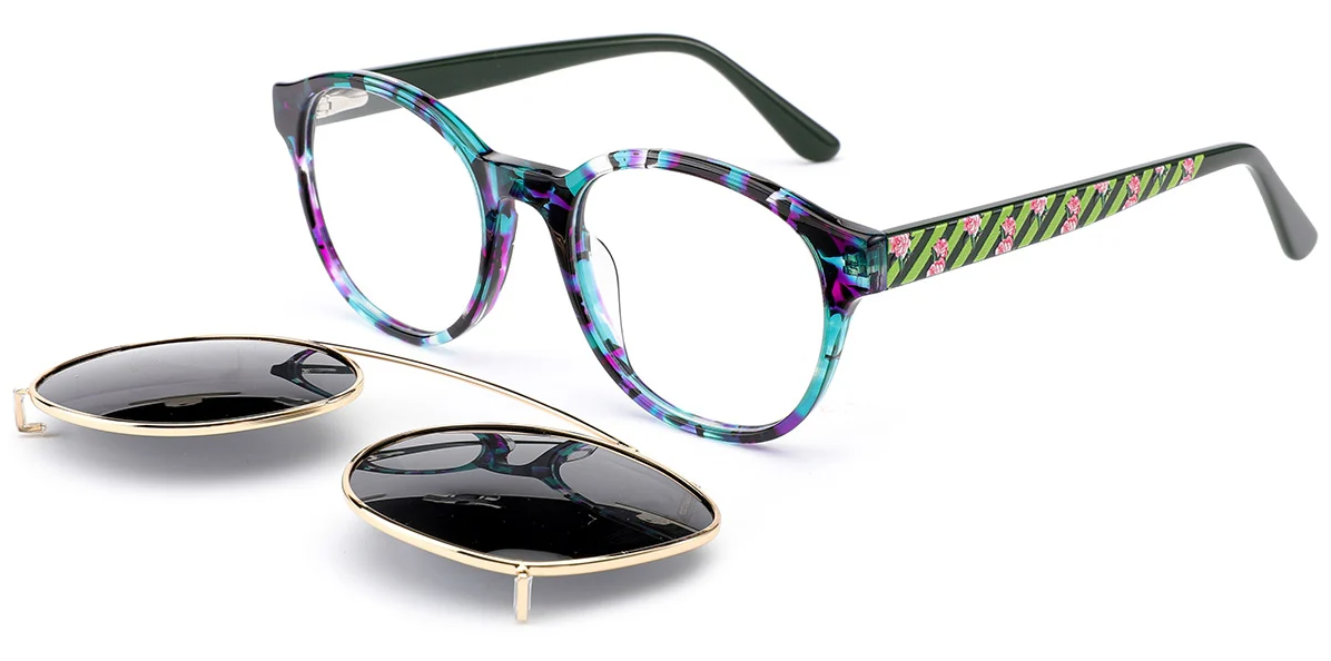 Acetate Round Frame F6582