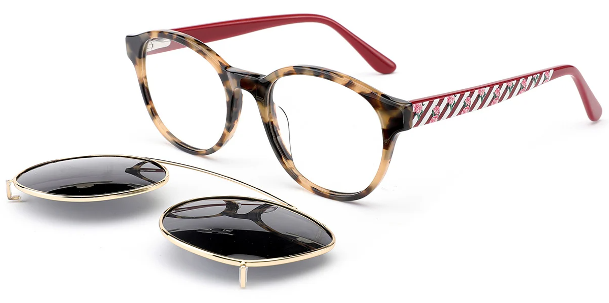 Acetate Round Frame F6582