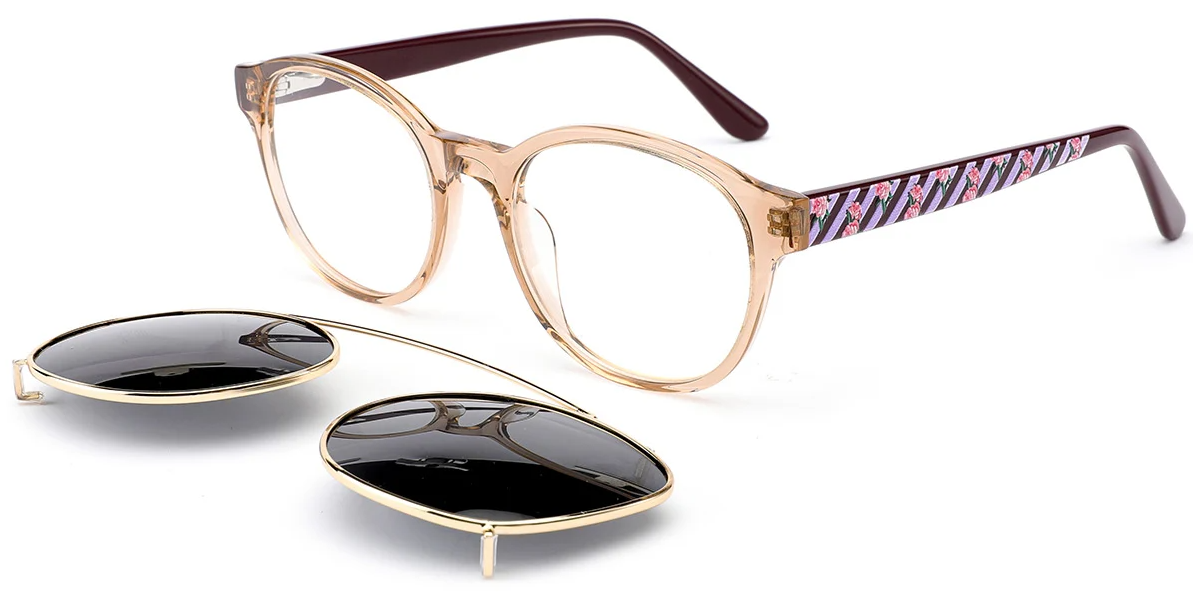 Acetate Round Frame F6582