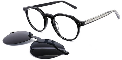 Monture à clips ovale en acétate F2570